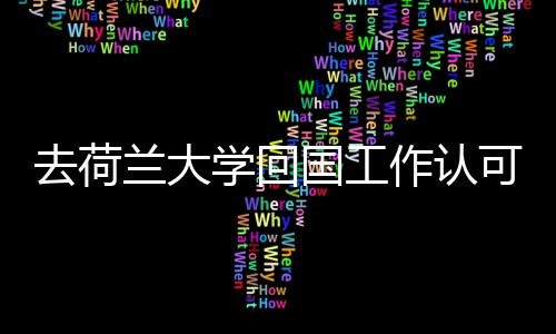 学回可度去荷国工高吗作认兰大